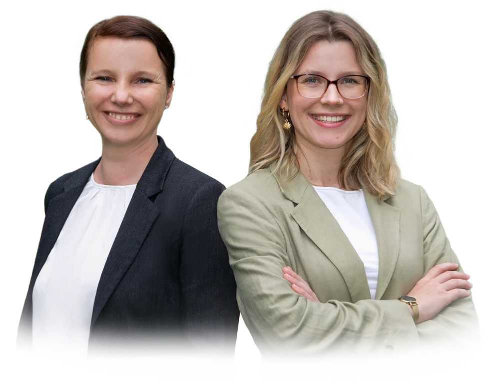 Anwälte: Dr. Katja Heintz-Koch und Julia König